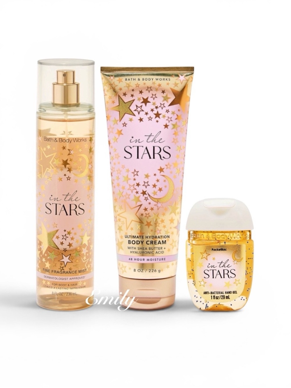 NEW Bath & Body Works IN THE STARS 3 Piece Body Care Bundle
Set